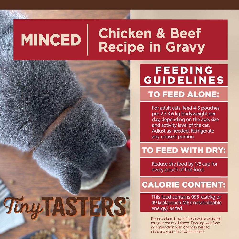 Wellness Core Tiny Tasters Minced Chicken & Beef In Gravy Wet Cat Food 50g