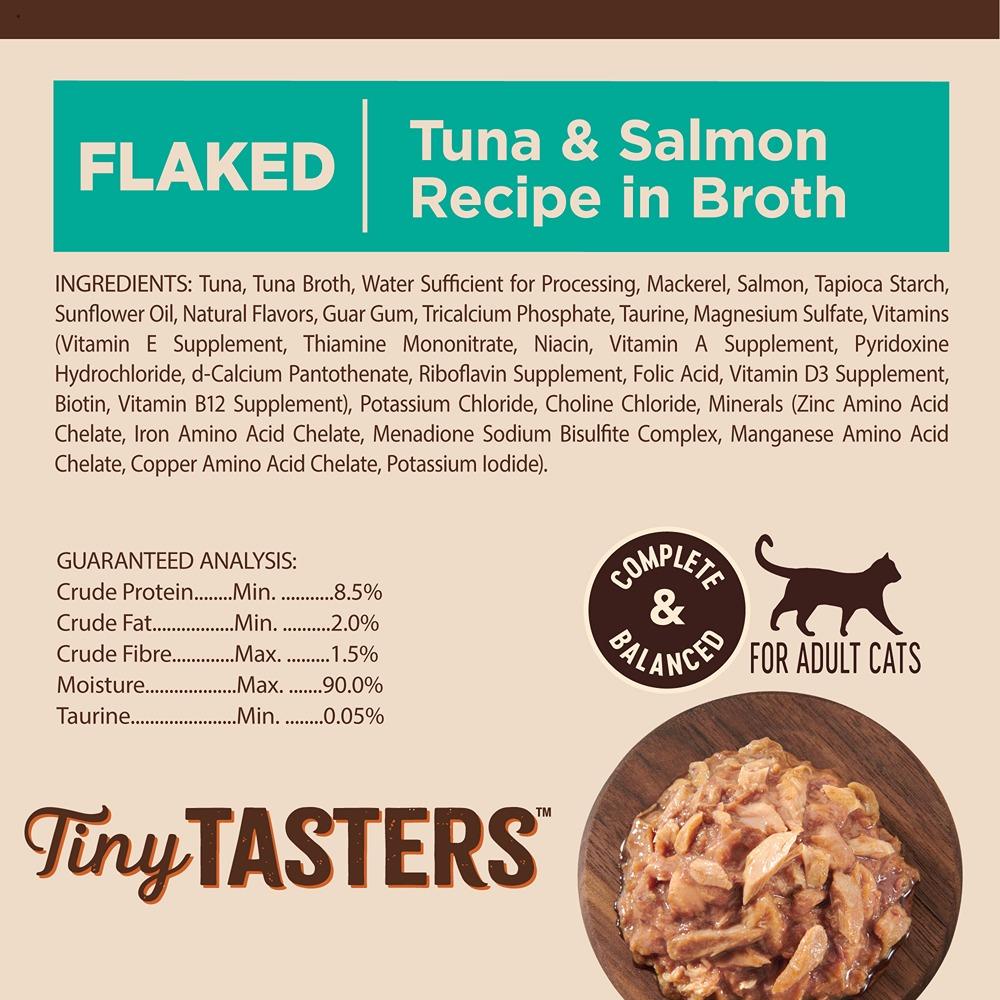 Wellness Core Tiny Tasters Flaked Tuna & Salmon In Broth Wet Cat Food 50g