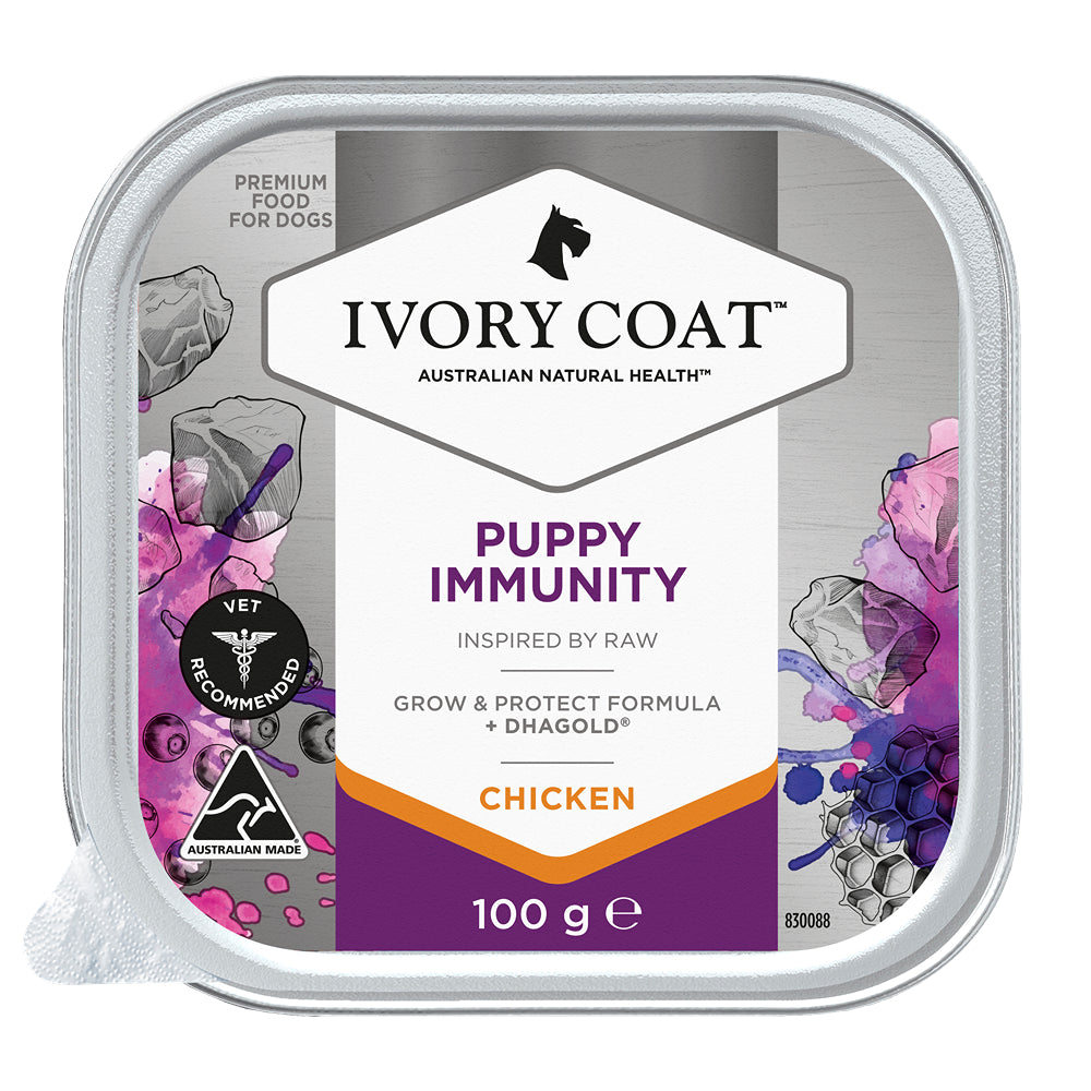 Ivory Coat Inspired by Raw Immunity Wet Puppy Food