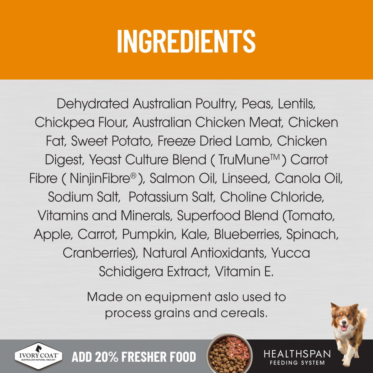 Ivory Coat Raw Health Gut Health Dry Dog Food