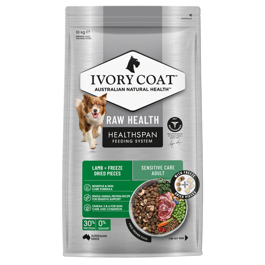 Ivory Coat Raw Health Dog Sensitive Care Dog Food
