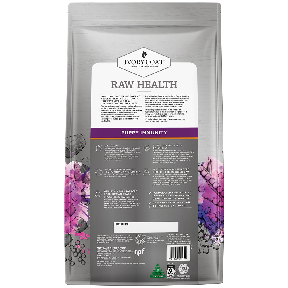 Ivory Coat Raw Health Immunity Dry Puppy Food