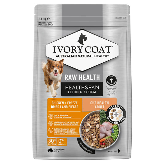 Ivory Coat Raw Health Gut Health Dry Dog Food