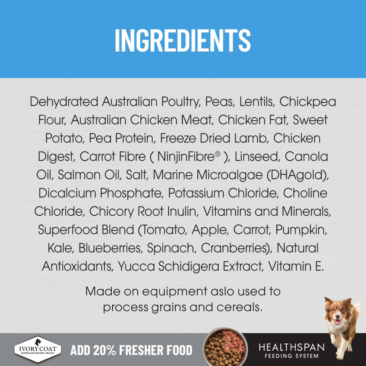 Ivory Coat Raw Health Puppy Immunity Dry Dog Food