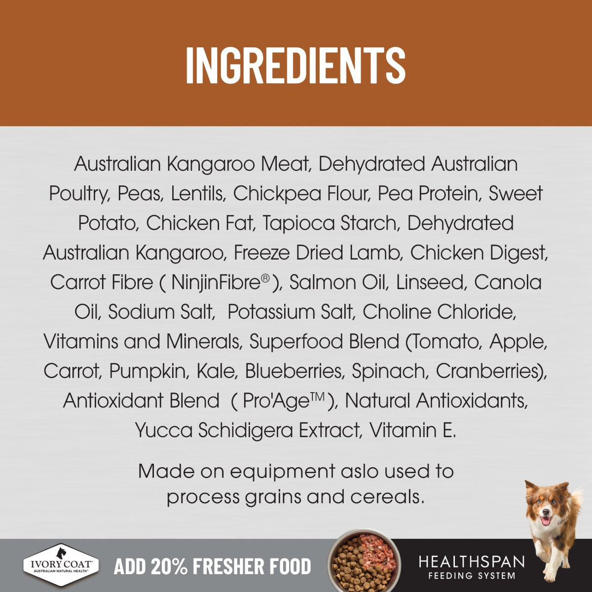 Ivory Coat Raw Health Health & Vitality Dry Dog Food