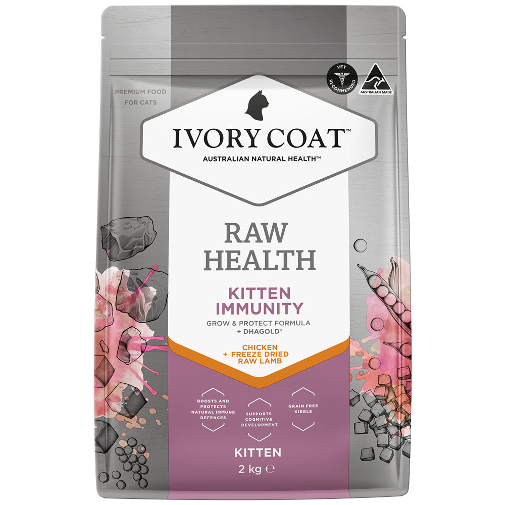 Ivory Coat Raw Health Immunity Dry Kitten Food