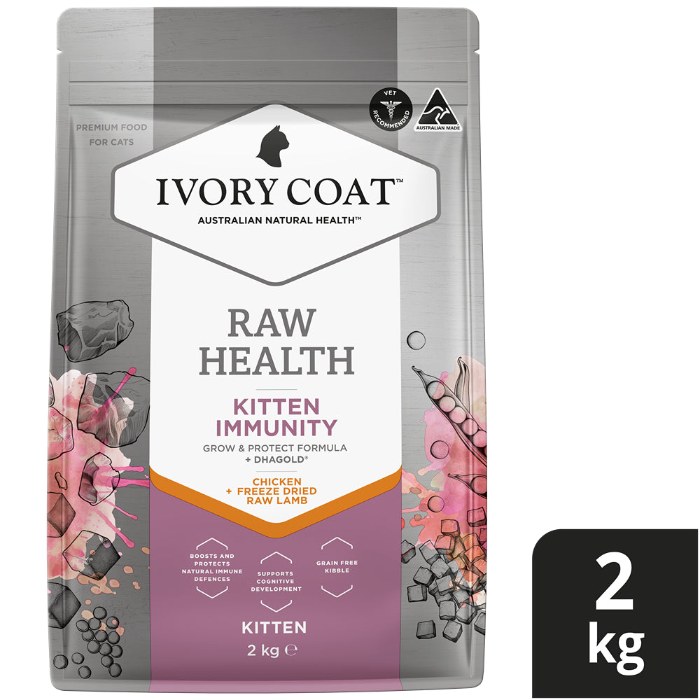 Ivory Coat Raw Health Immunity Dry Kitten Food