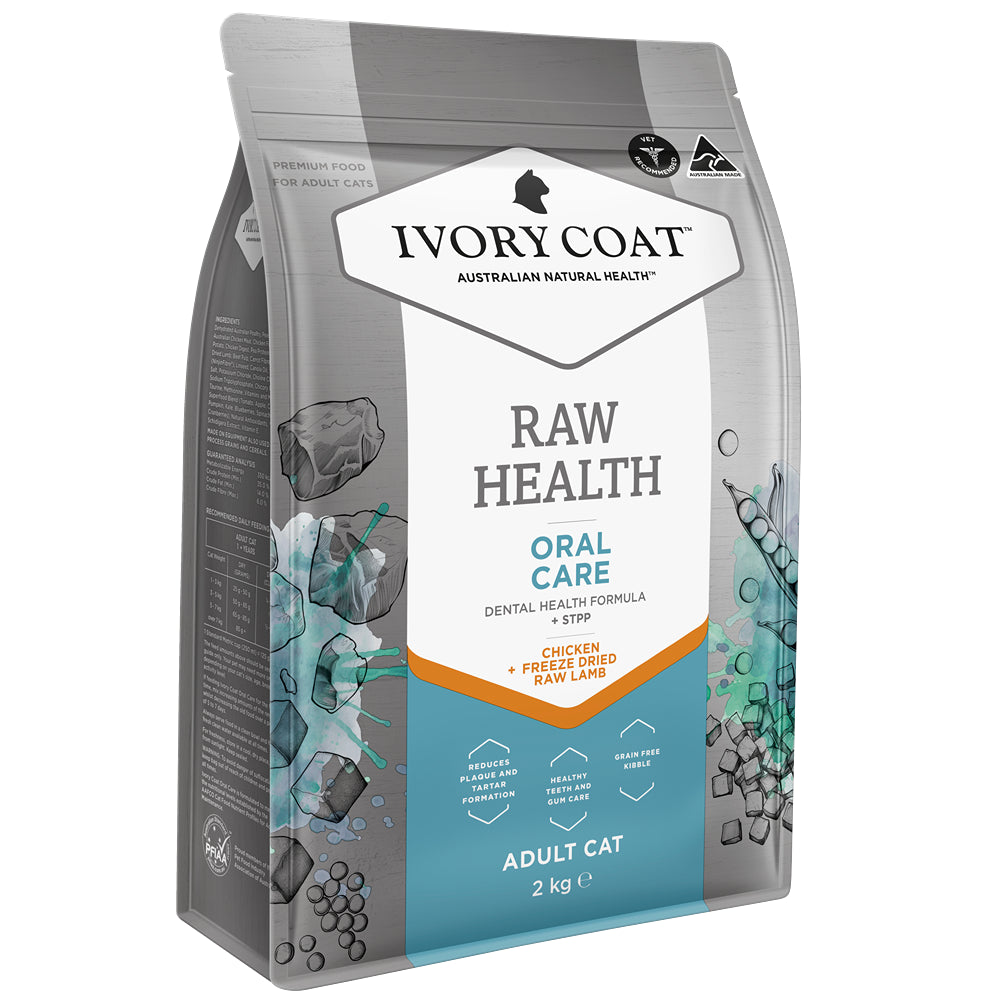 Ivory Coat Raw Health Oral Care Dry Cat Food