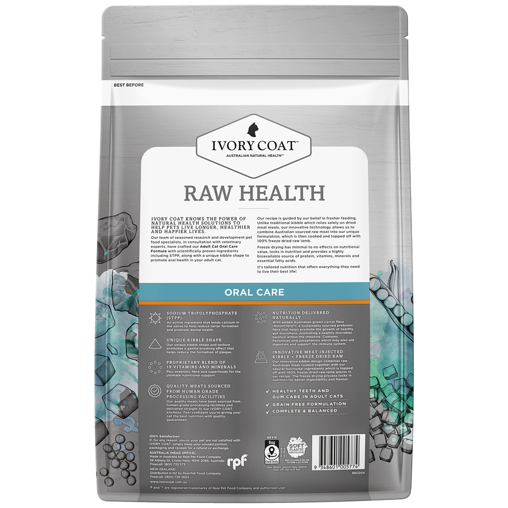 Ivory Coat Raw Health Oral Care Dry Cat Food