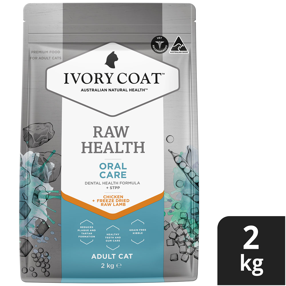 Ivory Coat Raw Health Oral Care Dry Cat Food