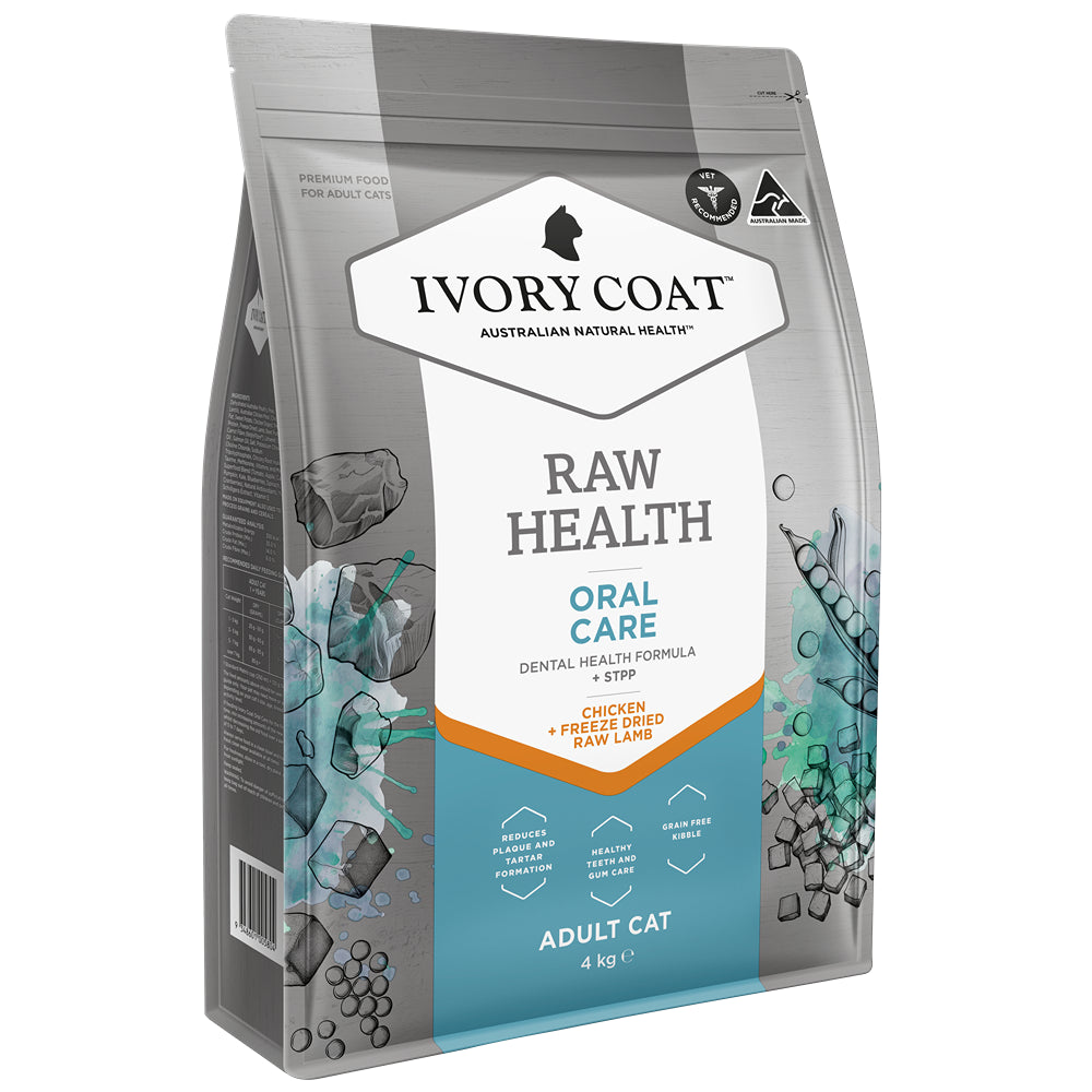 Ivory Coat Raw Health Oral Care Dry Cat Food