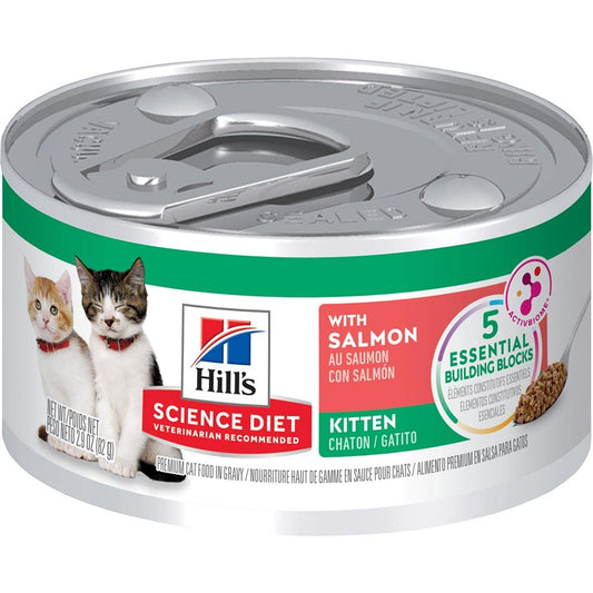 Hill's Science Diet Kitten with Salmon Canned Wet Cat Food 82g