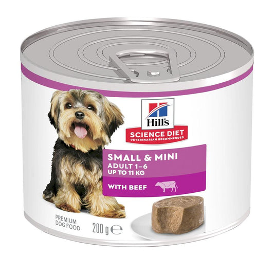 Hill's Science Diet Adult Small & Mini with Beef Canned Wet Dog Food 200g