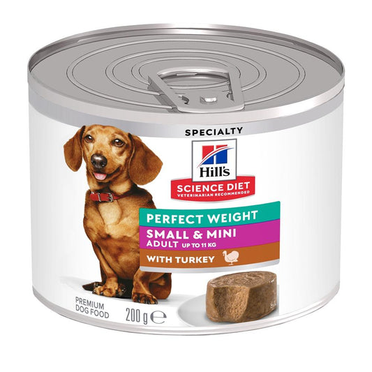 Hill's Science Diet Perfect Weight Small & Mini with Turkey Canned Dog Food 200g