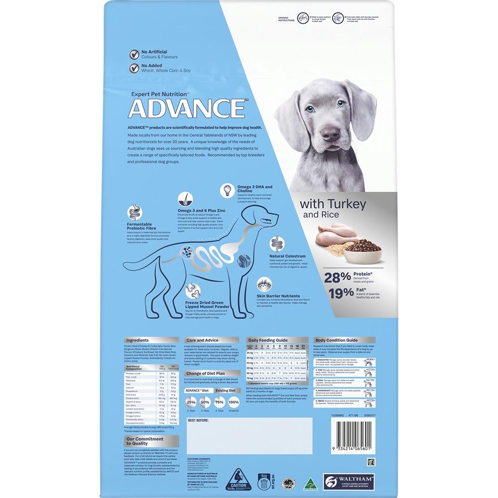 Advance Puppy Large Breed With Turkey & Rice Dry Dog Food