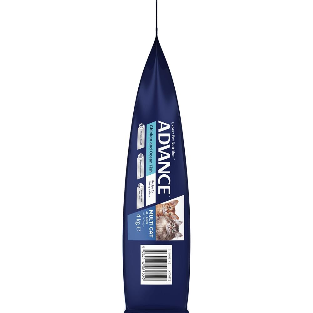 Advance Multi-Cat Adult Chicken and Ocean Fish Dry Cat Food