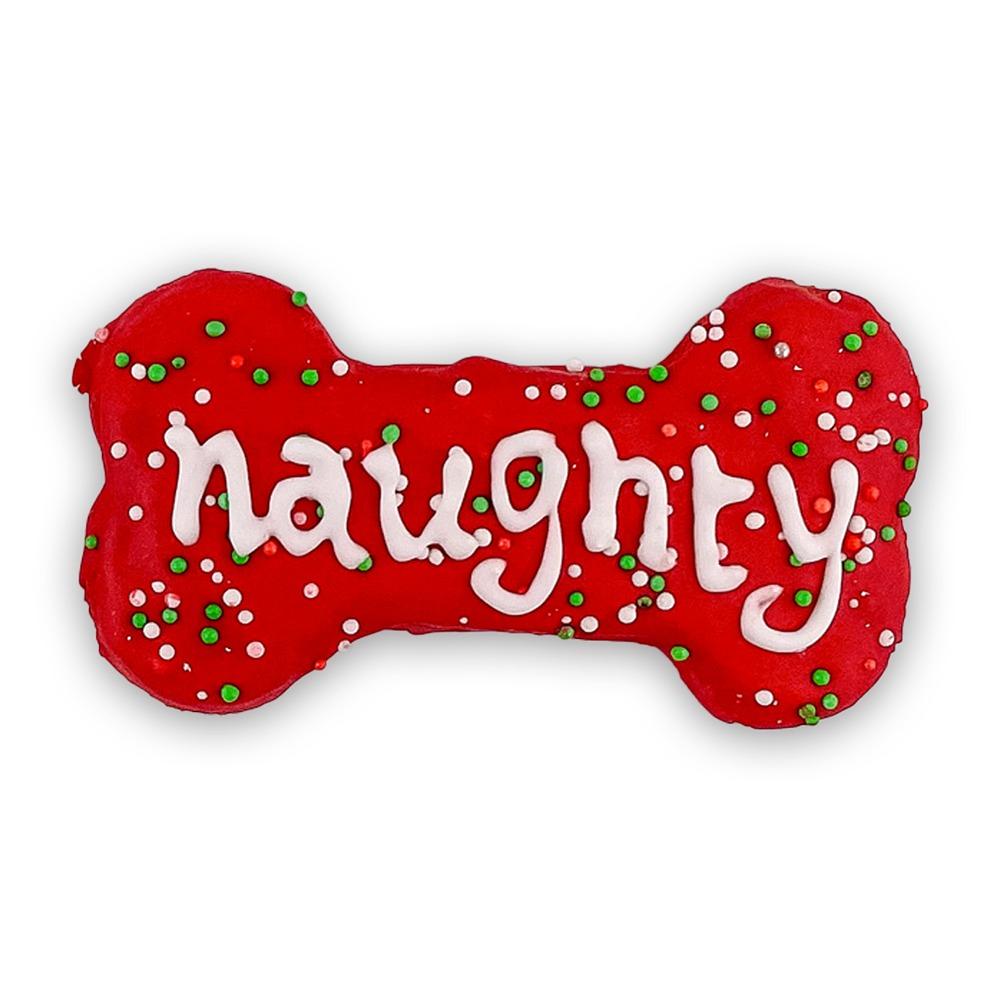 Kazoo Christmas Cookie Naughty Bone Dog Treat 1pk