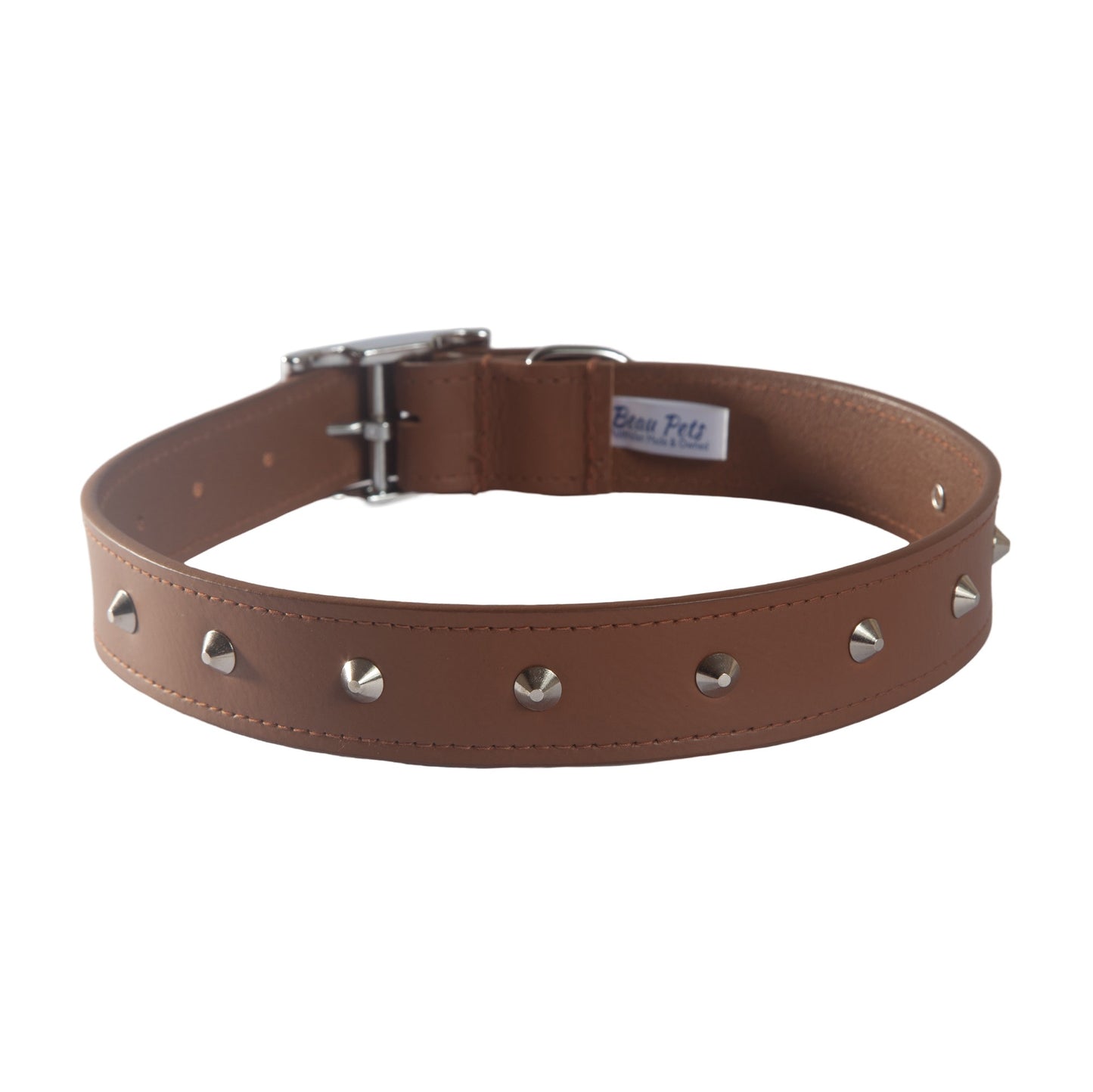 Beau Pets Premium Leather Stud Dog Collar
