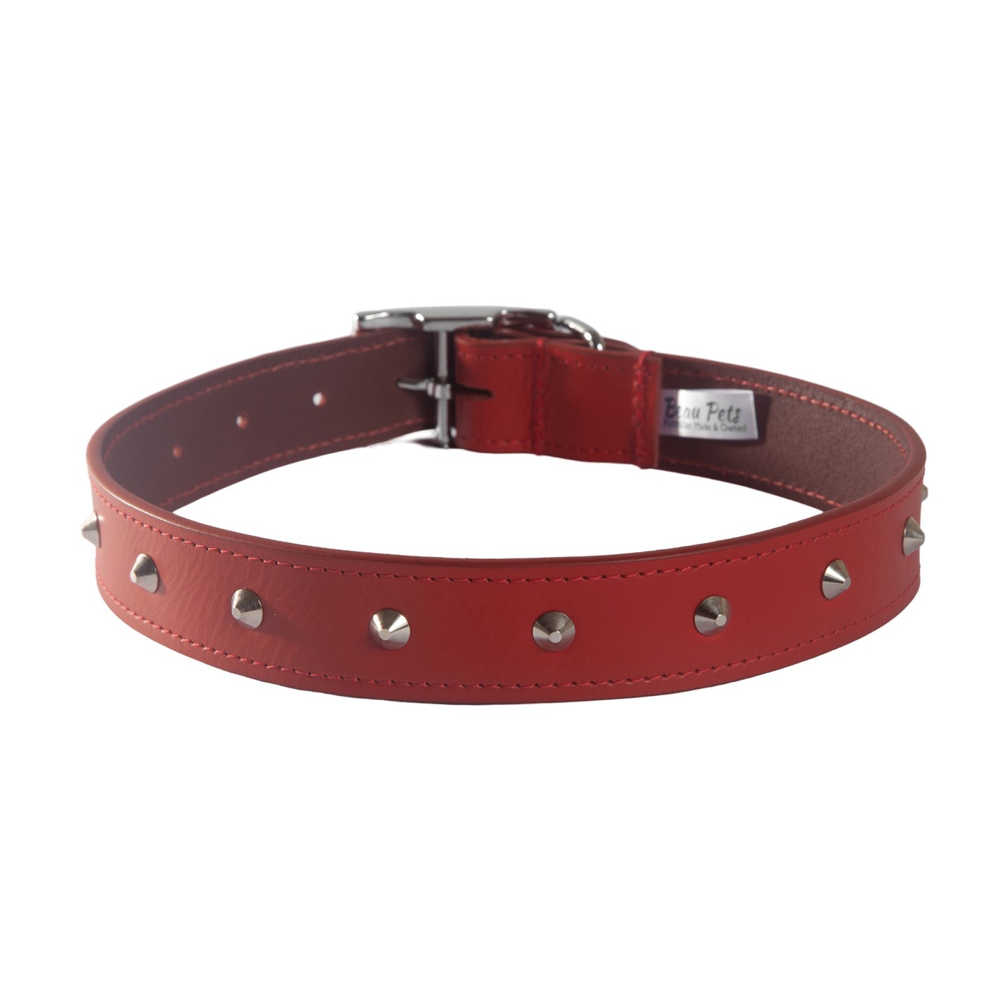 Beau Pets Premium Leather Stud Dog Collar