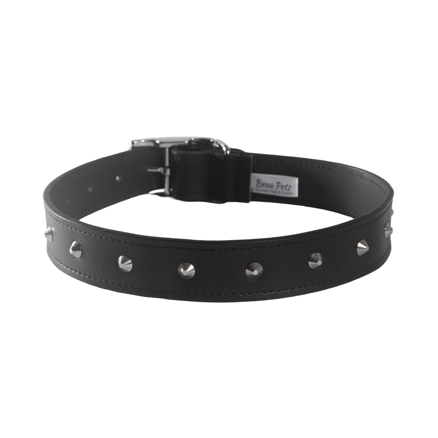 Beau Pets Premium Leather Stud Dog Collar
