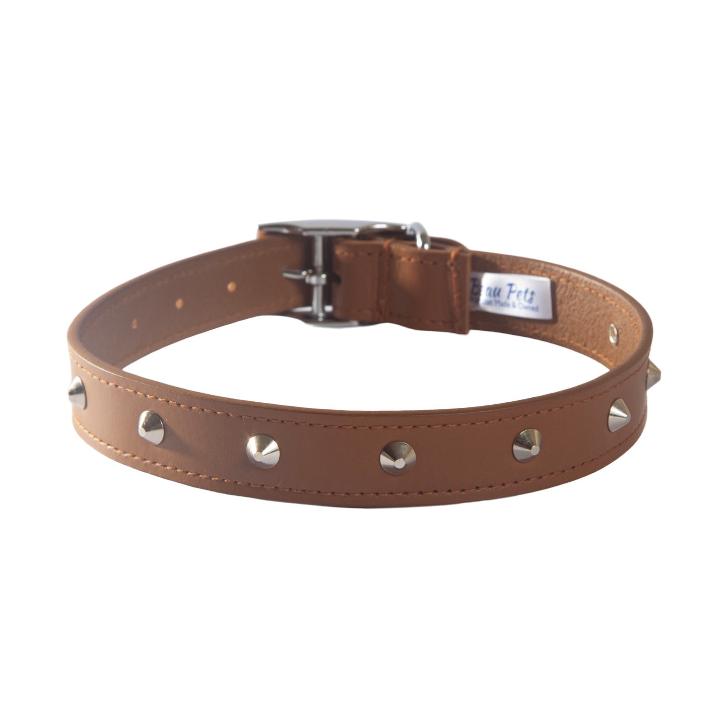 Beau Pets Premium Leather Stud Dog Collar
