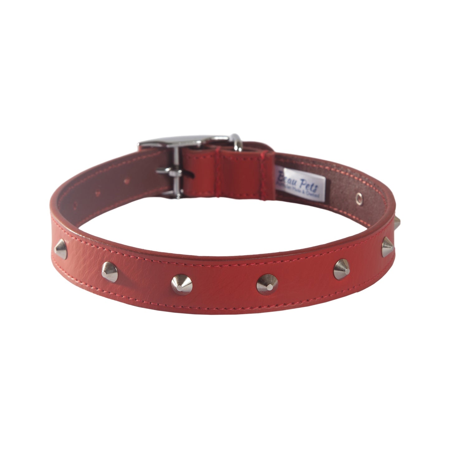 Beau Pets Premium Leather Stud Dog Collar