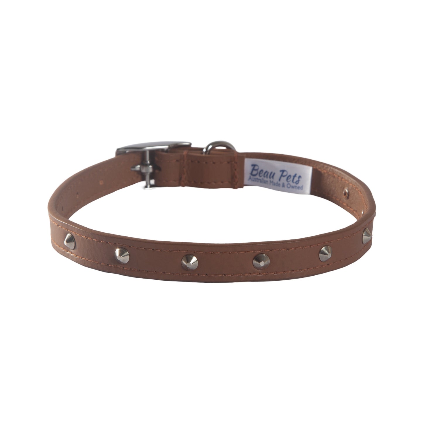 Beau Pets Premium Leather Stud Dog Collar
