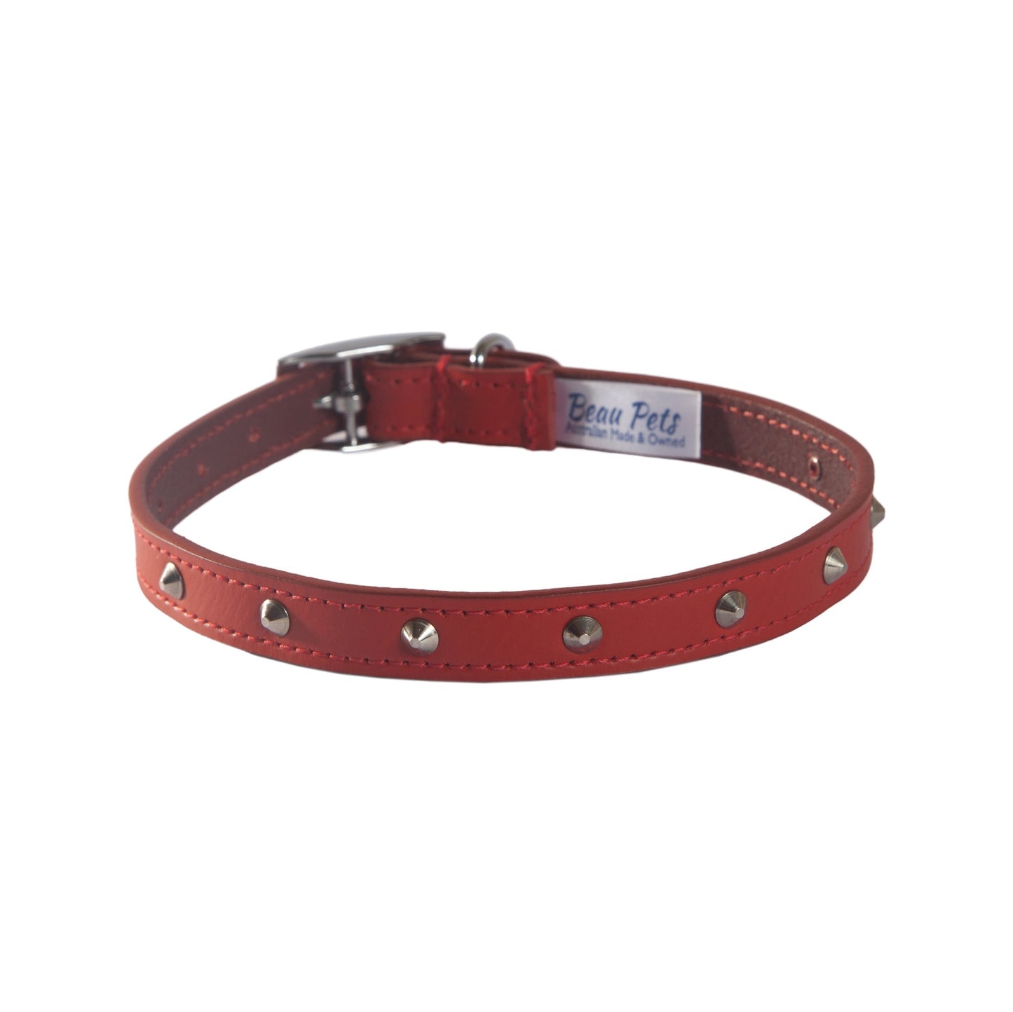 Beau Pets Premium Leather Stud Dog Collar
