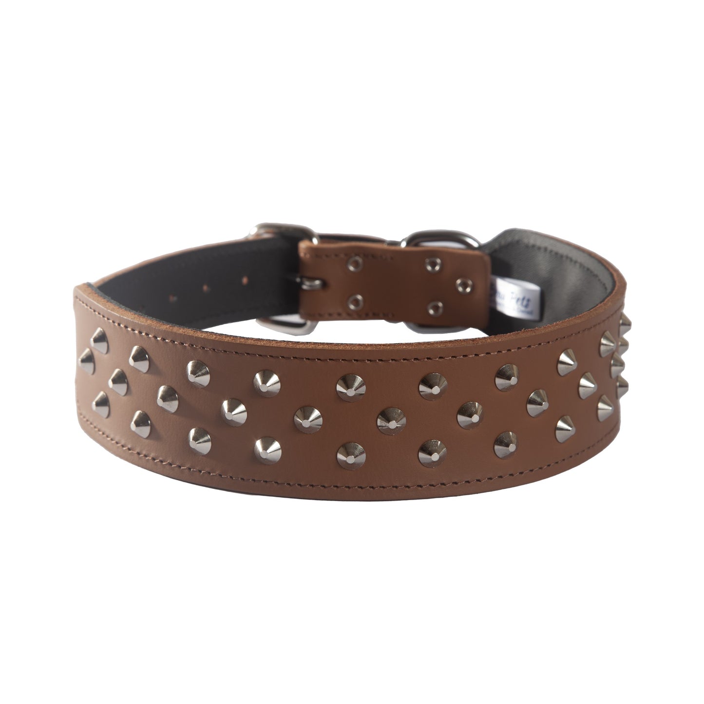 Beau Pets Leather Studded Shaped Dog Collar