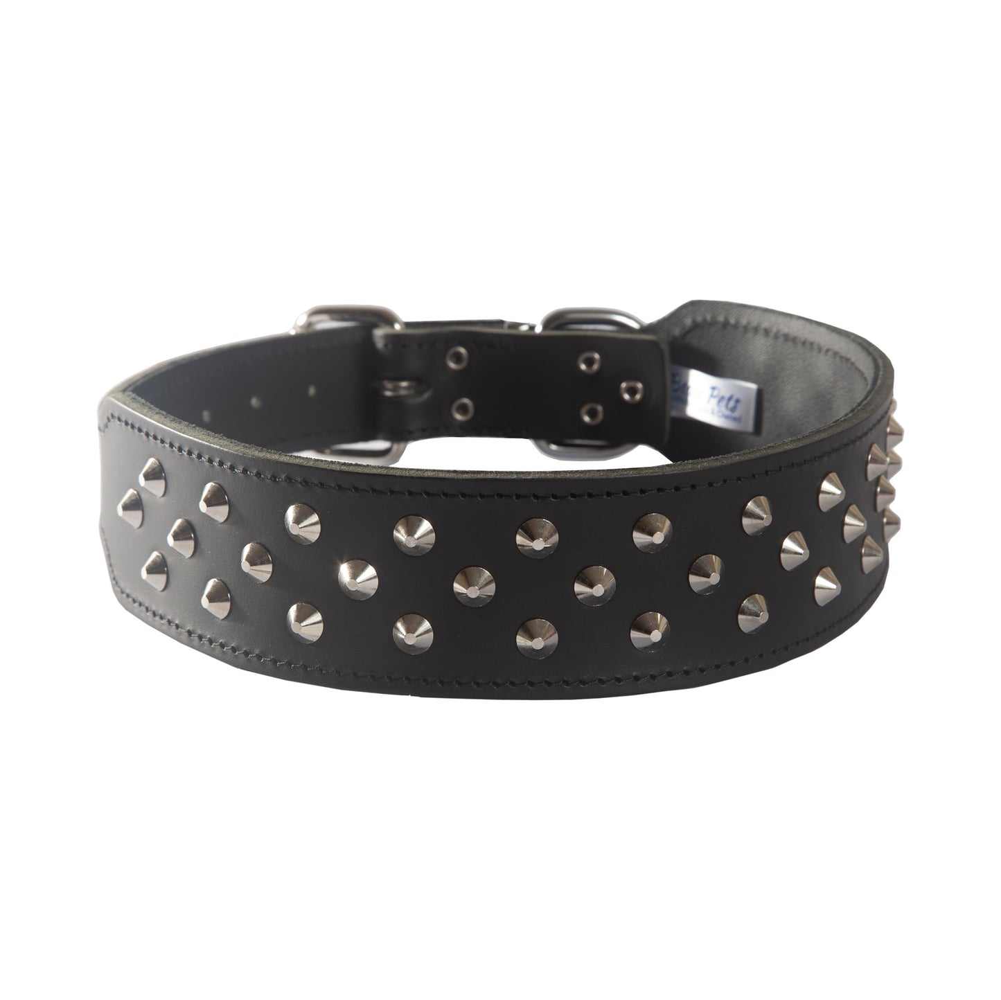 Beau Pets Leather Studded Shaped Dog Collar