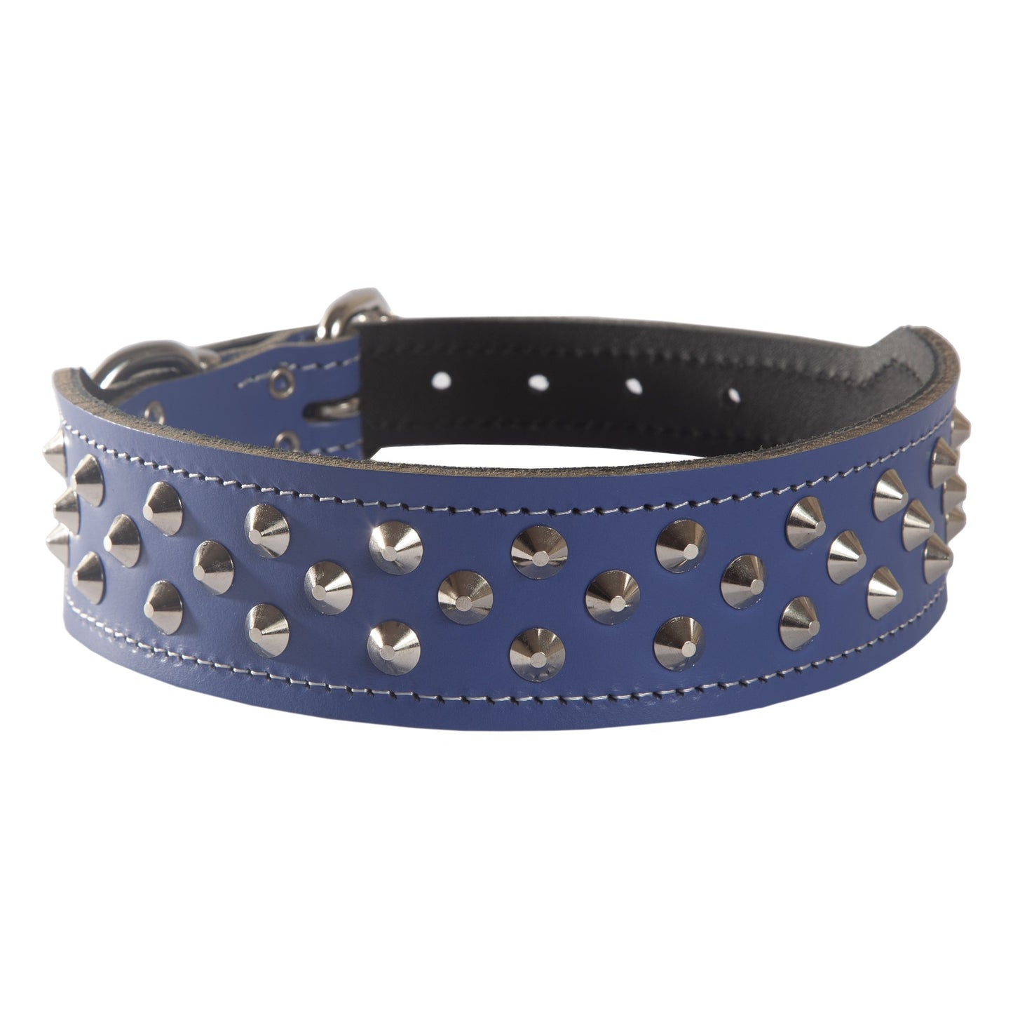 Beau Pets Leather Studded Shaped Dog Collar
