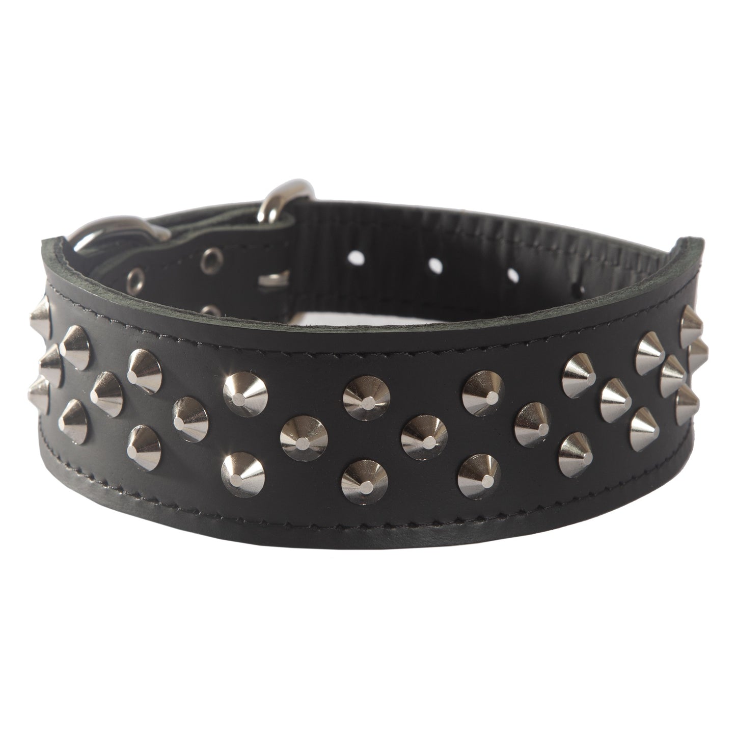 Beau Pets Leather Studded Shaped Dog Collar