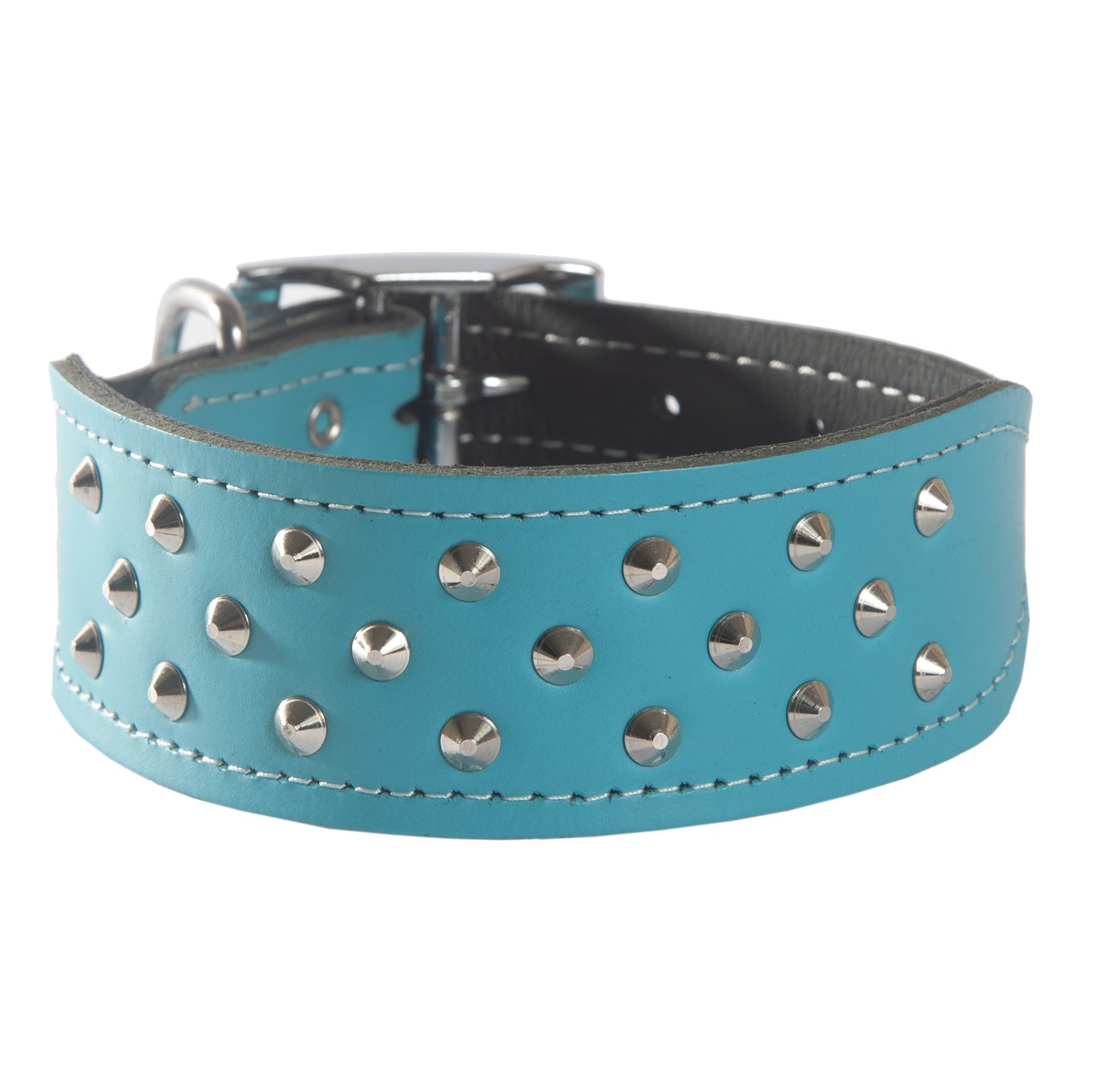 Beau Pets Leather Studded Shaped Dog Collar