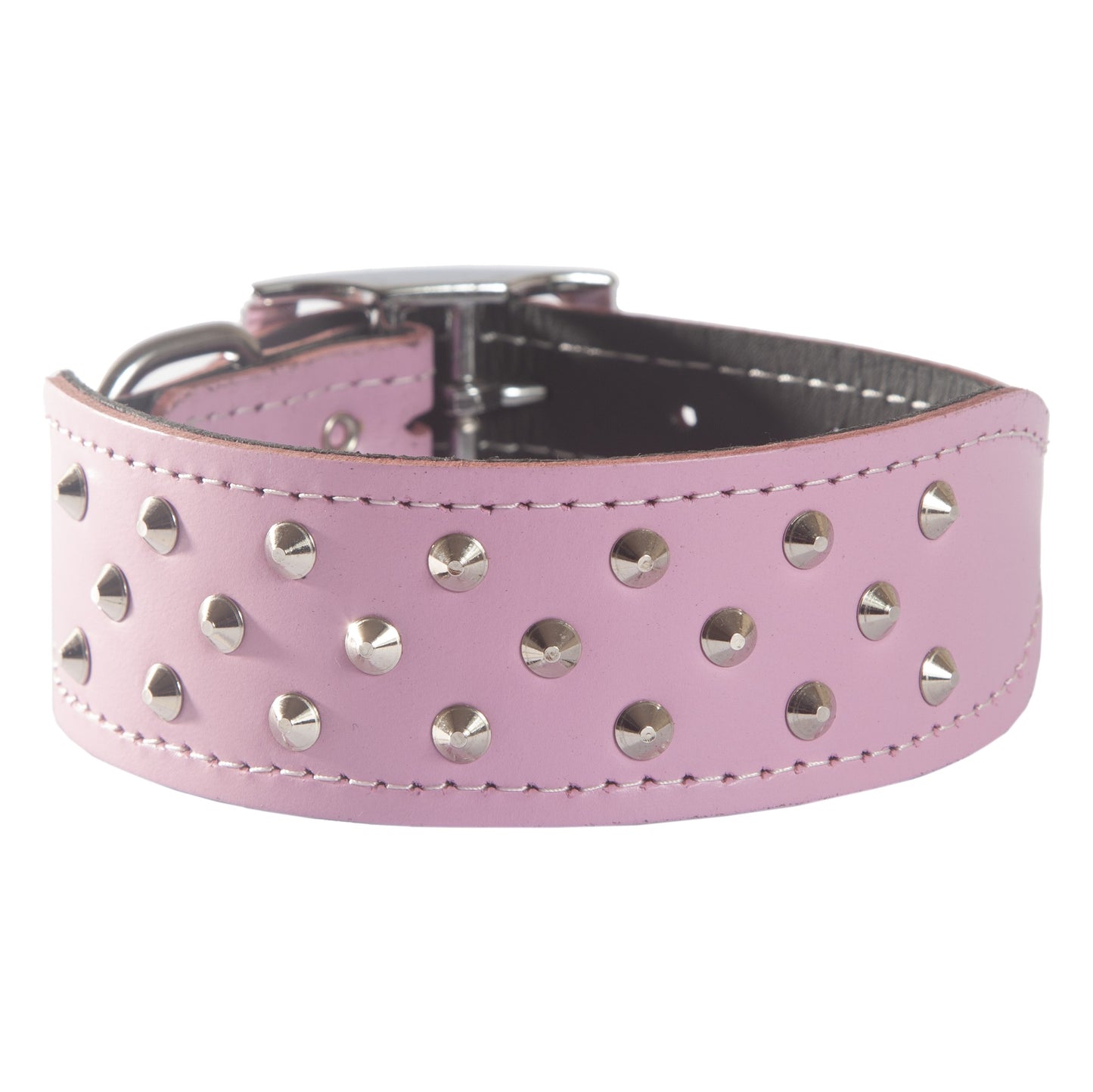 Beau Pets Leather Studded Shaped Dog Collar