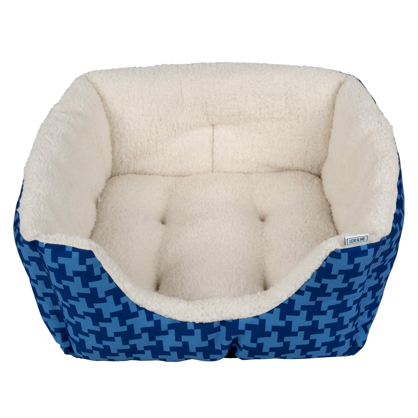 Lexi & Me High Wall Dog Bed Houndstooth