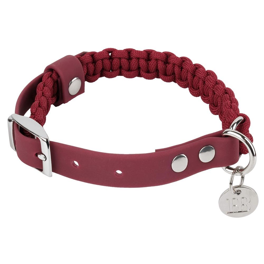 Buddy & Belle Paracord Dog Collar Beet Red