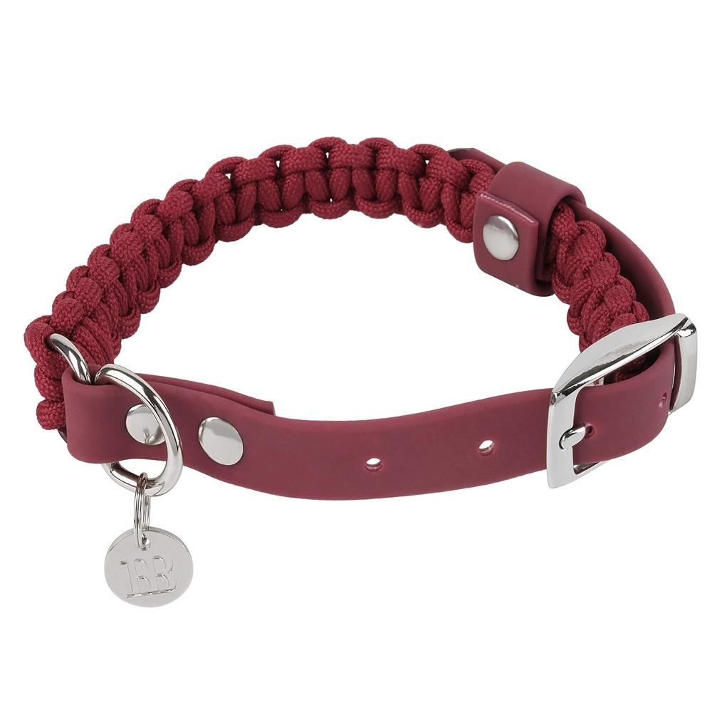 Buddy & Belle Paracord Dog Collar Beet Red
