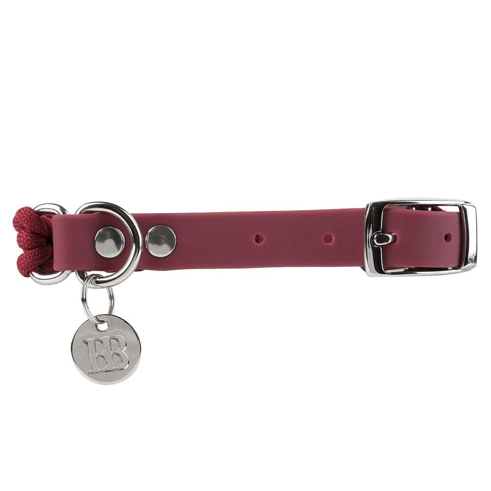 Buddy & Belle Paracord Dog Collar Beet Red