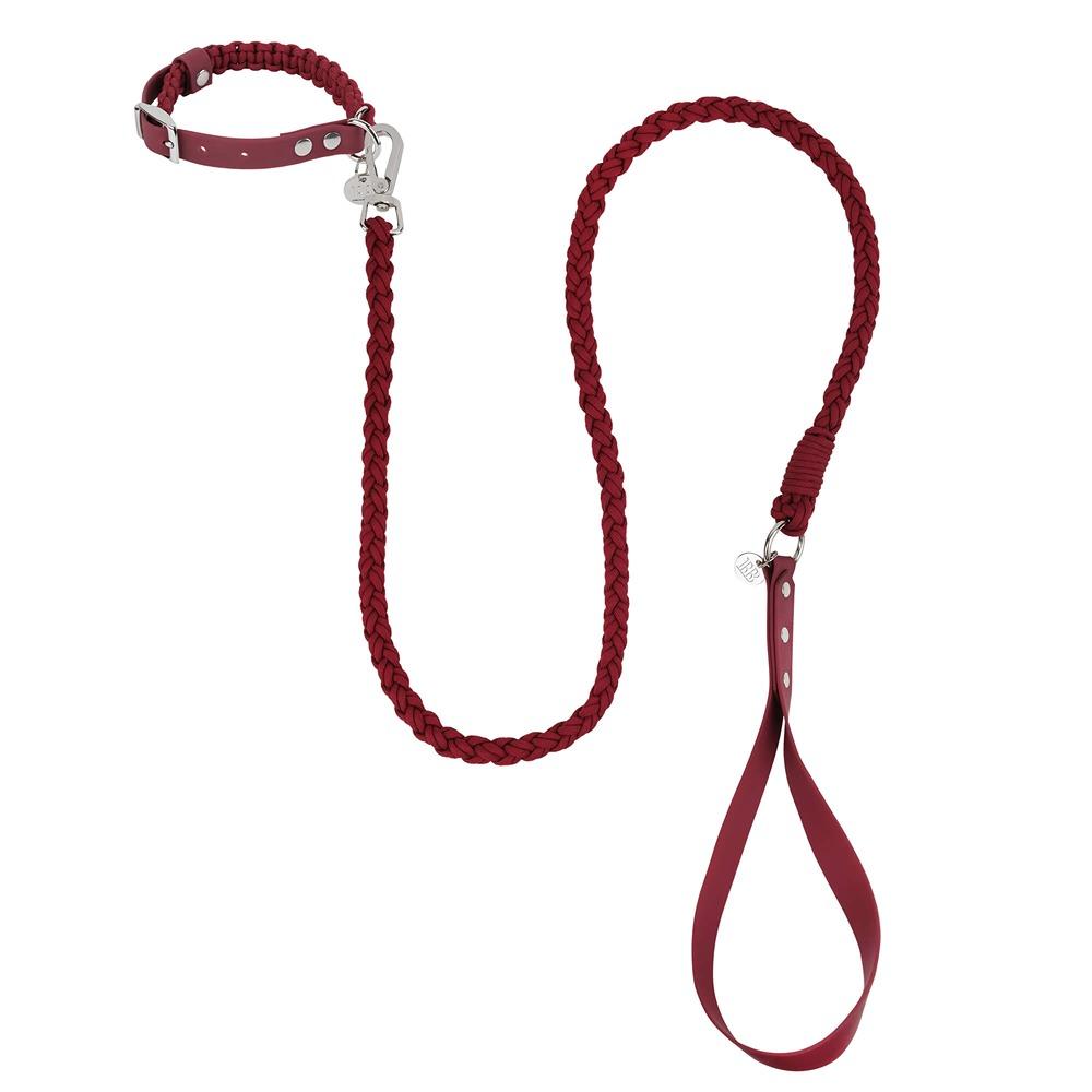 Buddy & Belle Paracord Dog Collar Beet Red