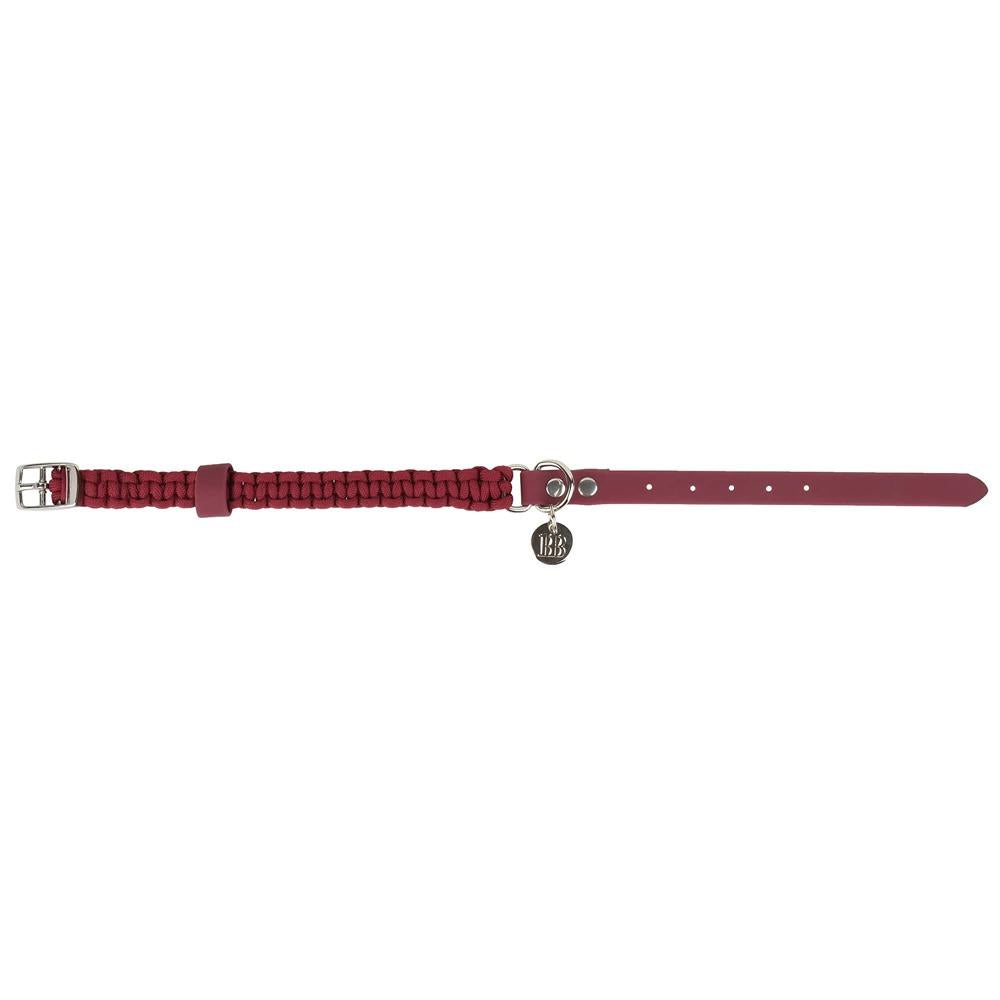 Buddy & Belle Paracord Dog Collar Beet Red