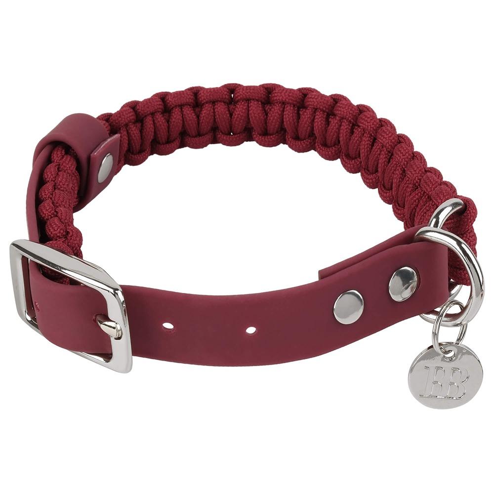 Buddy & Belle Paracord Dog Collar Beet Red