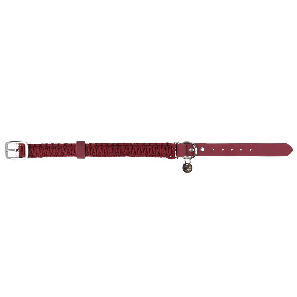Buddy & Belle Paracord Dog Collar Beet Red