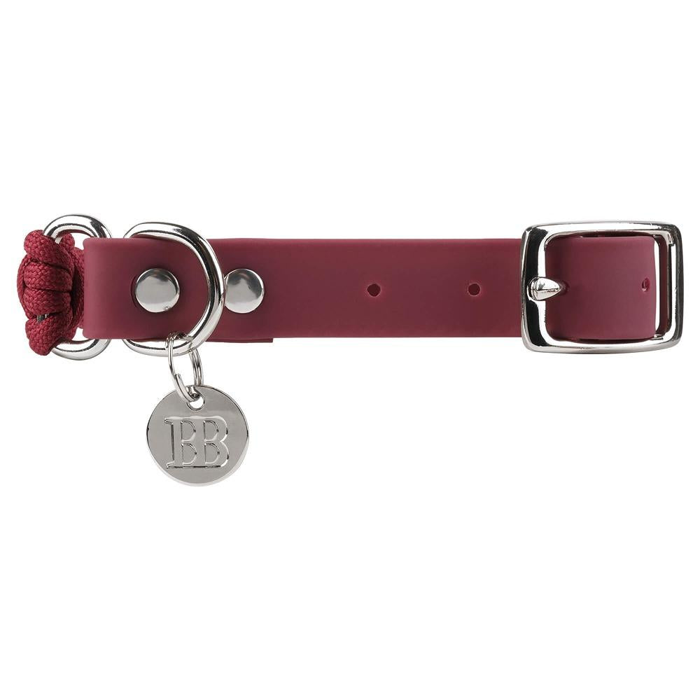 Buddy & Belle Paracord Dog Collar Beet Red