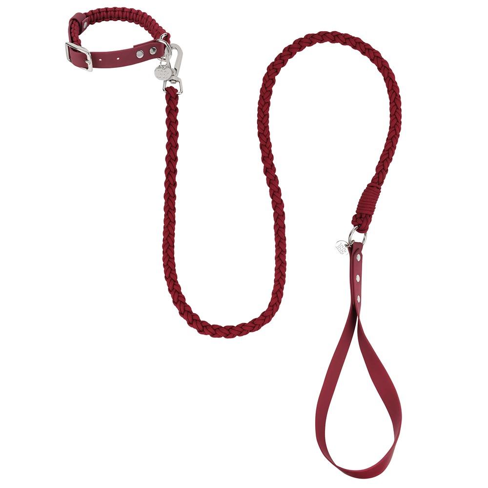 Buddy & Belle Paracord Dog Collar Beet Red