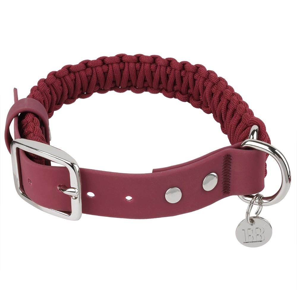 Buddy & Belle Paracord Dog Collar Beet Red