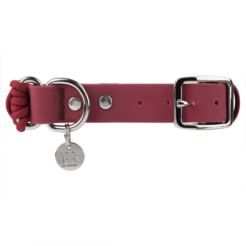 Buddy & Belle Paracord Dog Collar Beet Red