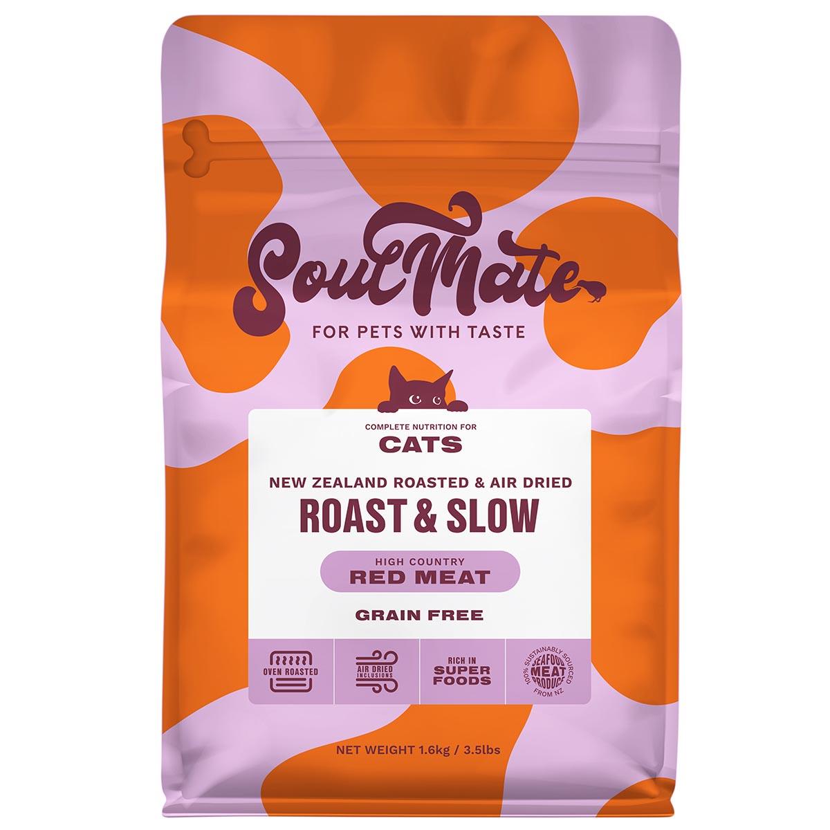 SoulMate Roast & Slow Baked and Air Dried High Country Red Meat Dry Cat Food