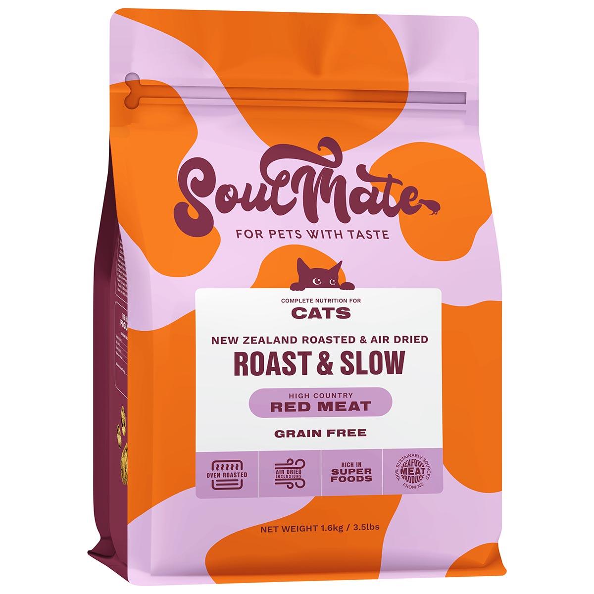 SoulMate Roast & Slow Baked and Air Dried High Country Red Meat Dry Cat Food