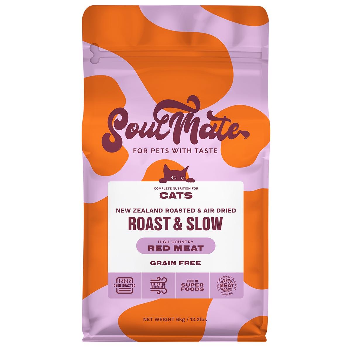 SoulMate Roast & Slow Baked and Air Dried High Country Red Meat Dry Cat Food