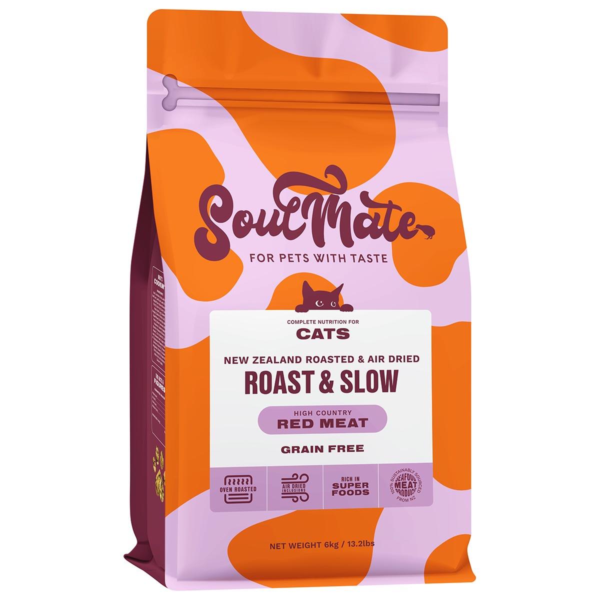 SoulMate Roast & Slow Baked and Air Dried High Country Red Meat Dry Cat Food